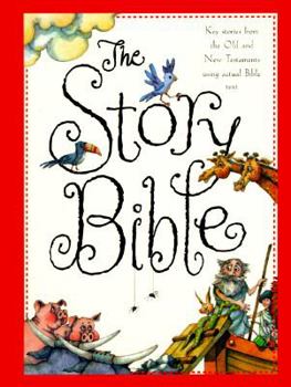 Hardcover The Story Bible: Key Stories from the Old and New Testaments Using Actual Bible Text Book