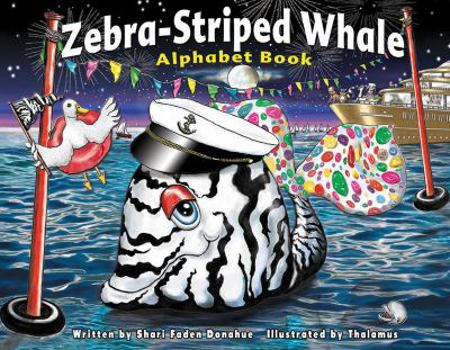 Hardcover Zebra-Striped Whale Alphabet Book