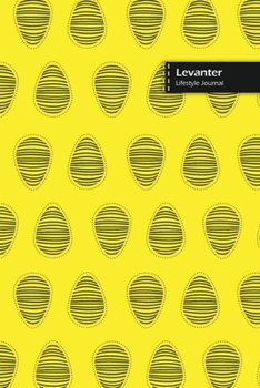 Paperback Levanter Lifestyle Journal, Blank Write-in Notebook, Dotted Lines, Wide Ruled, Size (A5) 6 x 9 In (Yellow) Book