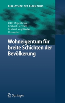 Hardcover Wohneigentum Für Breite Schichten Der Bevölkerung [German] Book