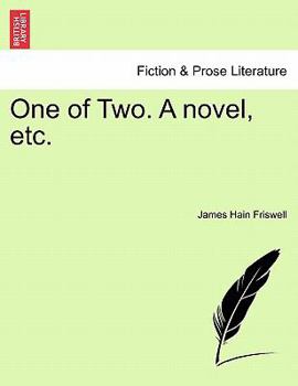 Paperback One of Two. a Novel, Etc. Book