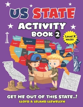 Paperback US State Activity Book #2: Get Me Out of This State! Book
