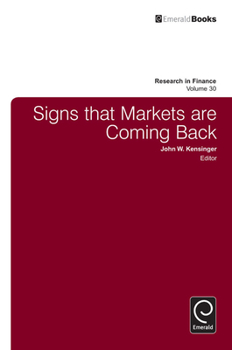 Hardcover Signs that Markets are Coming Back Book