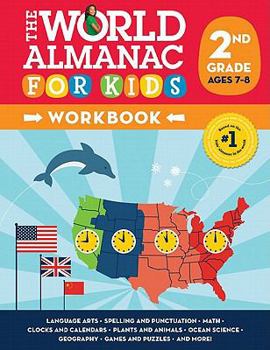 Paperback World Almanac for Kids Workbook: Grade 2 Book