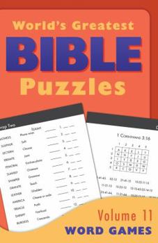 Paperback World's Greatest Bible Puzzles--Volume 11 (Word Games) Book