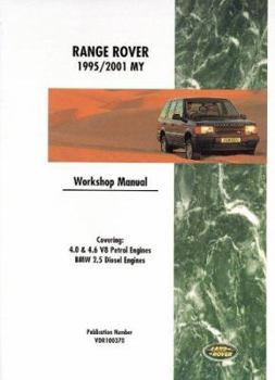 Paperback Range Rover 1995-2001 Workshop Manual Book