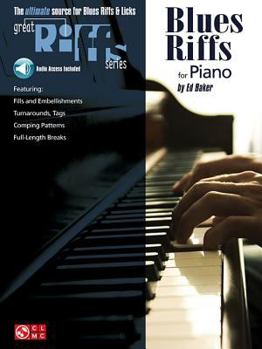 Paperback Blues Riffs for Piano - Book/Online Audio Book