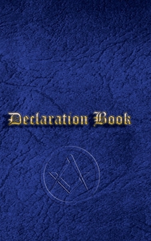 Hardcover Declaration Book - Craft Mason: Craft Freemason Signature/Tyler's Book