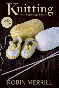 Paperback Knitting (Large Print) [Large Print] Book