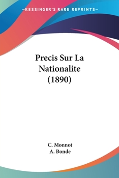 Paperback Precis Sur La Nationalite (1890) [French] Book