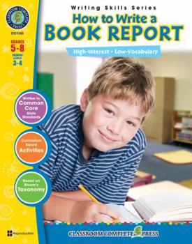 Paperback How to Write a Book Report, Grades 5-8 [With 6 Overhead Transparencies] Book