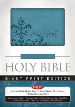 Unknown Binding Holy Bible NKJV Giant Print Edition Teal Leathersoft Book