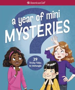 Paperback A Year of Mini Mysteries: 29 Tricky Tales to Untangle Book