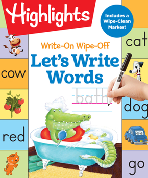 Spiral-bound Write-On Wipe-Off Let's Write Words Book