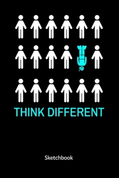 Think different. Sketchbook: Scuba Diving Notebook, Sketch Paper 6x9.