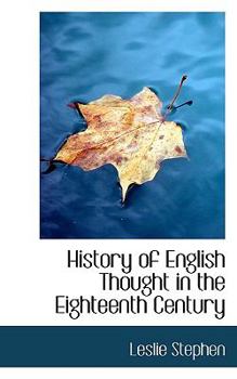 Paperback History of English Thought in the Eighteenth Century Book