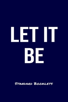 Paperback Let It Be Standard Booklets: A softcover fitness tracker to record four days worth of exercise plus cardio. Book