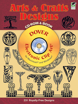 Paperback Arts and Crafts Designs [With CDROM] Book
