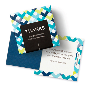 Misc. Thoughtfulls: Thanks: 30 Pop-Open Cards with Messages Inside Book