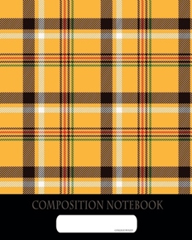 Composition Notebook: College Ruled | Plaid UK British Dandy Look | Back to School Composition Book for Teachers, Students, Kids and Teens | 120 Pages, 60 Sheets | 8 x 10 inches