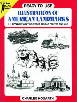 Paperback Ready-to-Use Illustrations of American Landmarks (Dover Clip Art Ready-to-Use) Book