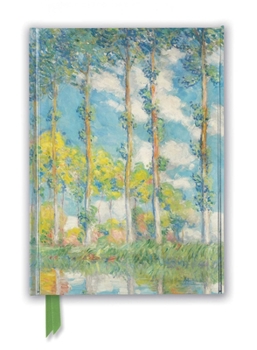 Hardcover Claude Monet: The Poplars (Foiled Journal) Book
