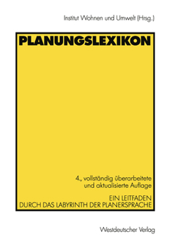 Paperback Planungslexikon: Ein Leitfaden Durch Das Labyrinth Der Planersprache [German] Book