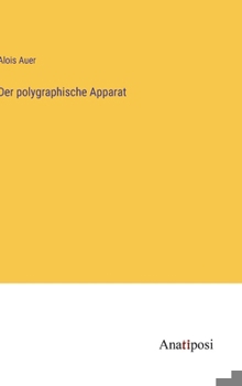 Hardcover Der polygraphische Apparat [German] Book