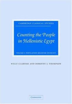 Hardcover Counting the People in Hellenistic Egypt 2 Volume Hardback Set Book