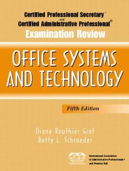 Paperback Certified Professional Secretary and Certified Administrative Professional Exam Review for Office Systems and Technology Book