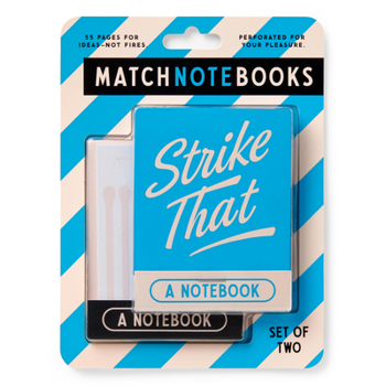 Brass Monkey Strike That Matchbook Notepad Set – Vintage Style Matchbook Notepads Retro Mini Note Pads Desk Office Stationery Gift Set