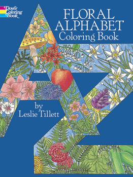 Paperback Floral Alphabet Coloring Book