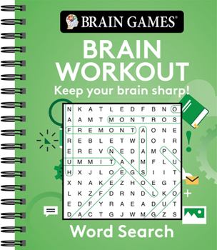 Spiral-bound Brain Games - Brain Workout: Word Search Book
