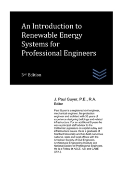 Paperback An Introduction to Renewable Energy Systems for Professional Engineers Book