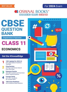 Paperback Oswaal CBSE Chapterwise & Topicwise Question Bank Class 11 Economics Book (For 2023-24 Exam) Book