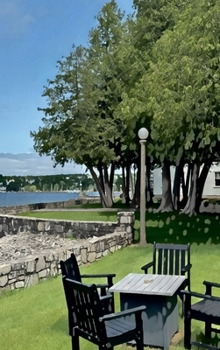 Big Pocket Canvas for - Whatever You Want - 6x9 - Door County Egg Harbor View from Alpine Lawn Chairs : Your Personal Art Book