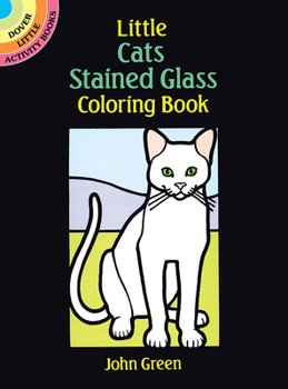 Paperback Little Cats Stained Glass Coloring Book