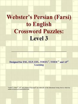 Paperback Webster's Persian (Farsi) to English Crossword Puzzles: Level 3 Book