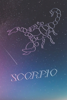 Zodiac Sign Notebook Scorpio: Astrology Journal, Horoscope Notepad, Diary, 120 Pages, blanc Dot Grid, 6" x 9"