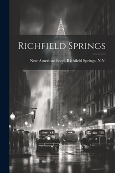 Paperback Richfield Springs Book