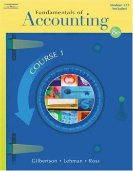Paperback Fundamentals of Accounting: Course 1 (with Student CD-ROM) Book