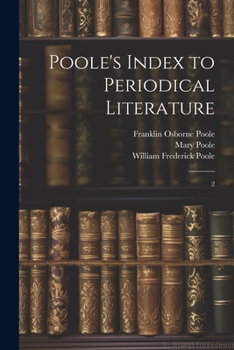 Paperback Poole's Index to Periodical Literature: 2 Book