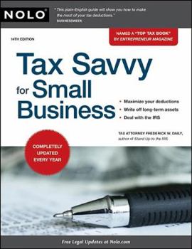 Paperback Tax Savvy for Small Business Book