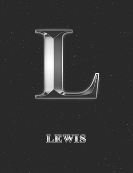 Lewis: 2 Year Weekly Planner with Note Pages (24 Months) | Silver Effect Personalized Custom Letter L Initial First Name | 2020 - 2021 | Week Planning ... | Plan Each Day, Set Goals & Get Stuff Done