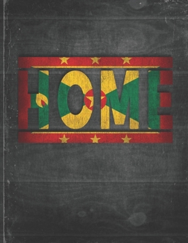 Home: Grenada Flag Personalized Retro Gift for Grenadian Retired Coworker Friend Party  Undated Planner Daily Weekly Monthly Calendar Organizer Journal