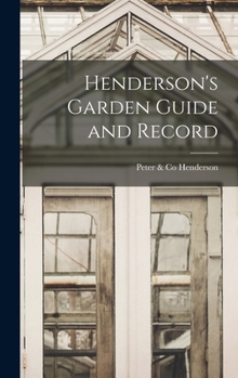 Hardcover Henderson's Garden Guide and Record Book