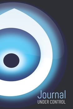 Journal Under Control: Evil Eye in Navy blue - College Ruled Notebook 6x9/120p