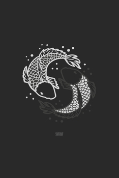 Ying-Yang Koikarpfen: ANGLER NOTIZBUCH / NOTIZHEFT  A5 (6x9 inch) 120 Seiten kariert für Koi Fisch, Japan Fans, Yoga Tätowierte Sammler und Züchter | ... Fans, Fischer Aquariumbesitz (German Edition)