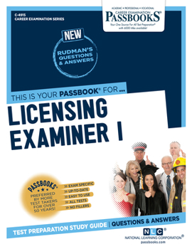 Paperback Licensing Examiner I (C-4915): Passbooks Study Guide Volume 4915 Book
