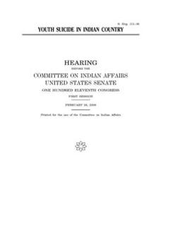 Paperback Youth suicide in Indian country Book